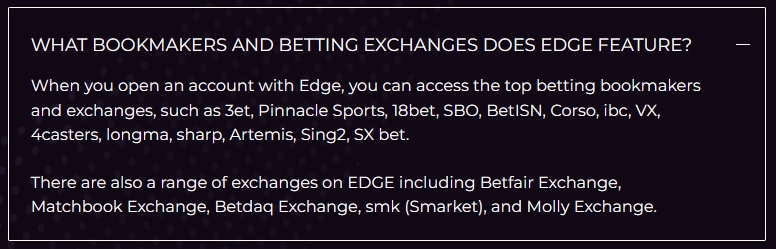 What exchanges are available?