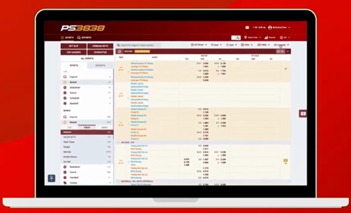 Desktop view of PS3838